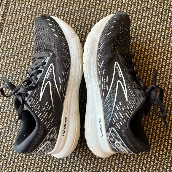 BROOKS GLYCERIN 20 Women’s Running Shoes SIZE 8 Black White Athletic Casual - Picture 5 of 11